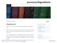 Tablet Screenshot of journeyofagraduate.wordpress.com