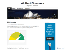 Tablet Screenshot of biosensing.wordpress.com
