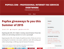 Tablet Screenshot of popfax.wordpress.com