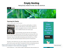 Tablet Screenshot of emptynexter.wordpress.com