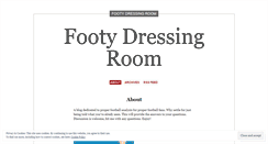 Desktop Screenshot of footydressingroom.wordpress.com