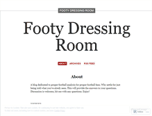 Tablet Screenshot of footydressingroom.wordpress.com