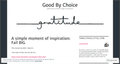 Desktop Screenshot of goodbychoice.wordpress.com