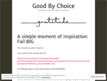 Tablet Screenshot of goodbychoice.wordpress.com