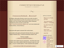 Tablet Screenshot of comeunvecchiobaule.wordpress.com