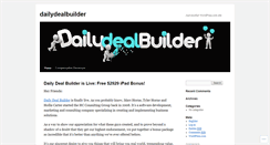 Desktop Screenshot of dailydealbuilder.wordpress.com