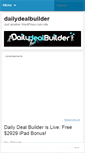 Mobile Screenshot of dailydealbuilder.wordpress.com