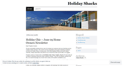 Desktop Screenshot of holidayshacks.wordpress.com