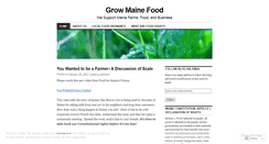 Desktop Screenshot of growmainefood.wordpress.com