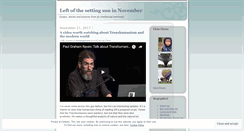Desktop Screenshot of leftofthesettingsun.wordpress.com