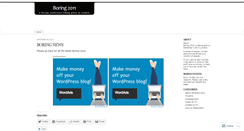 Desktop Screenshot of boring2010.wordpress.com