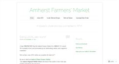 Desktop Screenshot of amherstfarmersmarket.wordpress.com