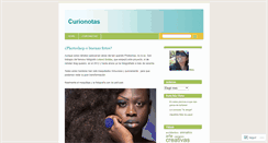 Desktop Screenshot of curionotas.wordpress.com