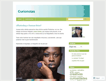 Tablet Screenshot of curionotas.wordpress.com