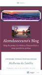 Mobile Screenshot of alemdooceano.wordpress.com