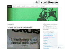 Tablet Screenshot of juliaromeo.wordpress.com