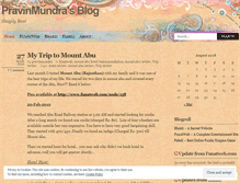 Tablet Screenshot of pravinmundra.wordpress.com