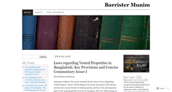 Desktop Screenshot of barristermunim.wordpress.com