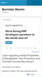 Mobile Screenshot of barristermunim.wordpress.com