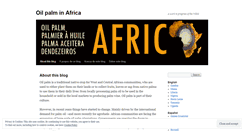 Desktop Screenshot of oilpalminafrica.wordpress.com