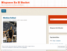 Tablet Screenshot of hispanosenelbasket.wordpress.com