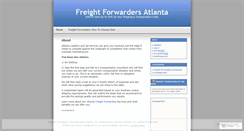 Desktop Screenshot of freightforwarding.wordpress.com