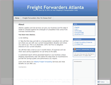 Tablet Screenshot of freightforwarding.wordpress.com
