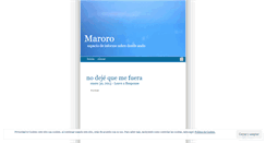 Desktop Screenshot of maroro.wordpress.com