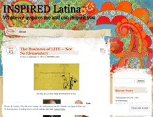 Tablet Screenshot of inspiredlatina.wordpress.com