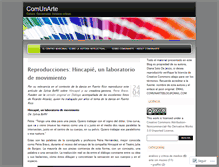 Tablet Screenshot of comunarte.wordpress.com