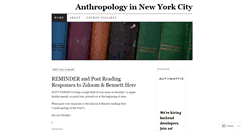 Desktop Screenshot of anthropologyinnewyorkcity.wordpress.com