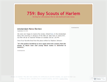 Tablet Screenshot of harlemscouts.wordpress.com