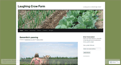 Desktop Screenshot of laughingcrowfarm.wordpress.com