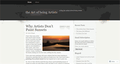 Desktop Screenshot of coaching4artists.wordpress.com