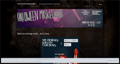 Desktop Screenshot of maskedball.wordpress.com