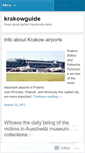 Mobile Screenshot of krakowguide.wordpress.com