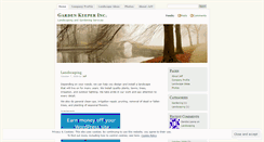 Desktop Screenshot of gardenkeeperinc.wordpress.com