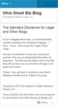 Mobile Screenshot of ohiosmallbiz.wordpress.com