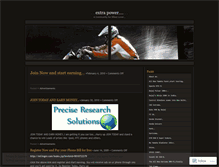 Tablet Screenshot of extrapower.wordpress.com