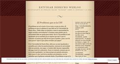 Desktop Screenshot of estudiarderecho.wordpress.com