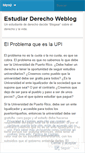 Mobile Screenshot of estudiarderecho.wordpress.com