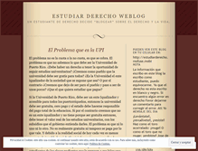 Tablet Screenshot of estudiarderecho.wordpress.com