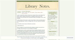 Desktop Screenshot of libnotes.wordpress.com
