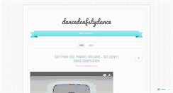 Desktop Screenshot of dancedeafstydance.wordpress.com