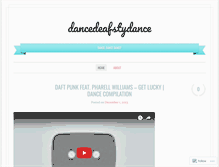 Tablet Screenshot of dancedeafstydance.wordpress.com