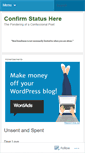 Mobile Screenshot of confirmstatushere.wordpress.com