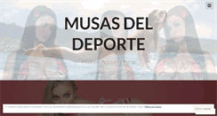 Desktop Screenshot of musasdeldeporte.wordpress.com