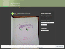 Tablet Screenshot of projectcreation.wordpress.com