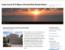 Tablet Screenshot of capecoralhouseforsale.wordpress.com