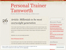 Tablet Screenshot of personaltrainertamworth.wordpress.com